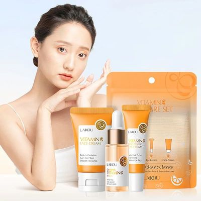 3pcs/set Vitamin C 24K Golden Sakura Skin Care Sets Face Cre