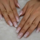 Finger Nails Ombre Pink Medium Fake Shape Ladies Coffin Size