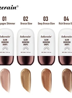 Glow Bronzing Drops Face Peptide Serums Liquid Bronzer Cream