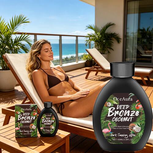 Coconut Oil Dark Tanning Lotion Moisturizing Accelerator for