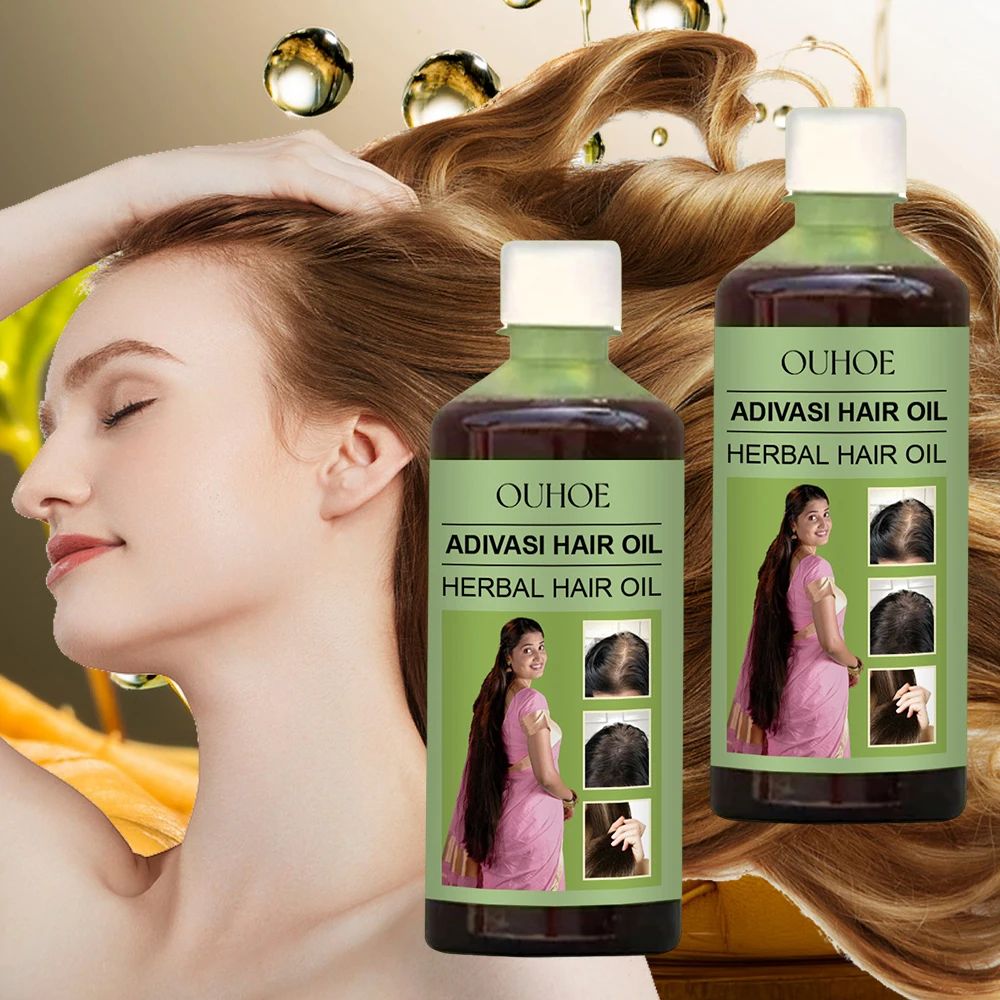 1/2pcs 100ml Hair Growth Oil Adivasi Herbal Hair Care Rosema