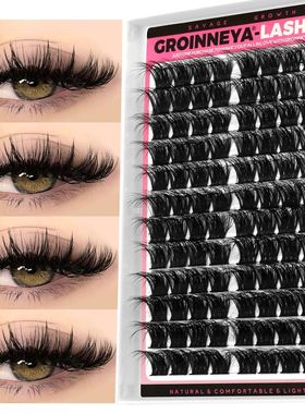 Cluster Lashes Mixed Tray Faux Mink Lash Individual Eyelash