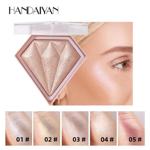 Natural Diamond Highlighter Powder 5 Color Shimmer Contour N