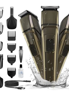 Electric Hair Beard Trimmer for Men Cordless Rechargeable Gr