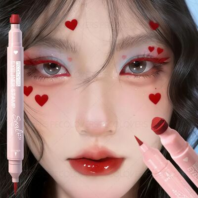 1PC Smooth Double-ended Eyeliner - Includes Star/heart/moon