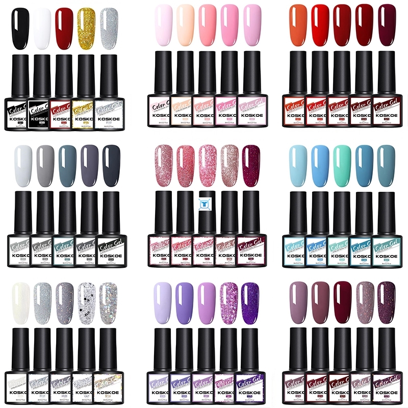 2/4/5/6Pcs Nail Polish Gel Set Nails Hybrid Gel Vernis Semi 彩妆/香水/美妆工具 美甲工具 原图主图