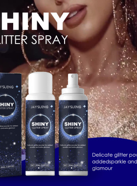 60ml Silver Hair & Body Glitter Spray - Long Lasting Shimmer