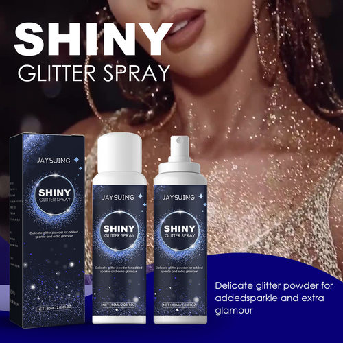 60ml Silver Hair & Body Glitter Spray - Long Lasting Shimmer