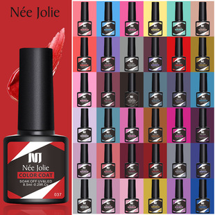 10ml Glitter Nail Gel Polish Neon Color Full Transparent Soa