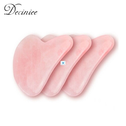 Natural Jade Gua sha Stone Board Massage Rose Quartz Guasha