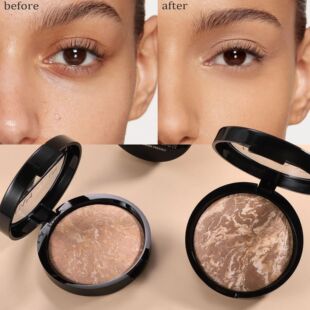 Facial Contouring Baked Powder Wheat Tan Bronzers Makeup Set