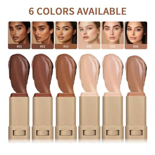 1/2PCS Skin Tint Stick Waterproof Nourishing Solid Tinted Se
