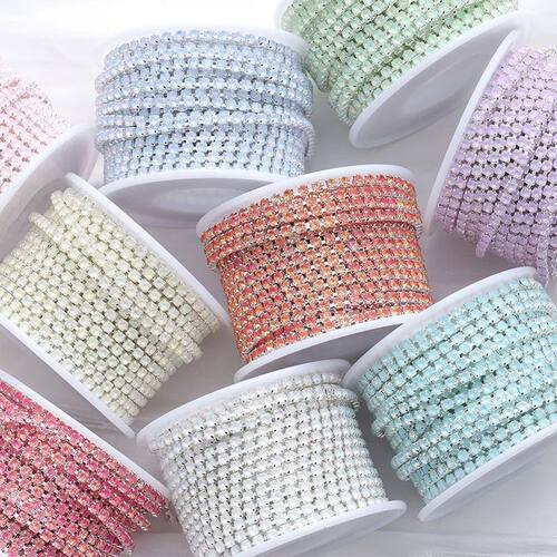 2mm,3mm(SS6,SS12) Opal Mocha Crystal AB Dense Rhinestone Cup