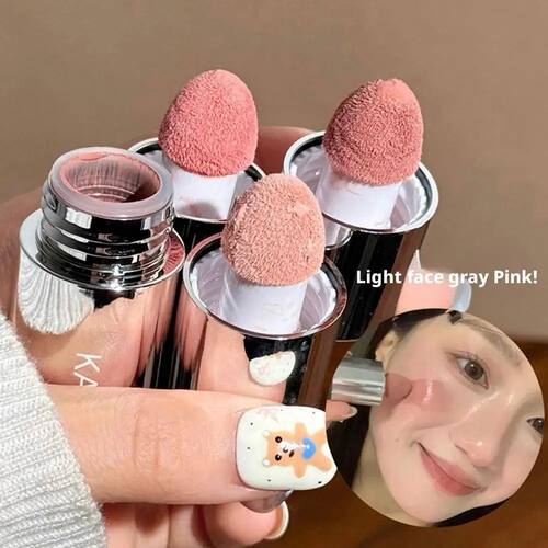 Velvet Liquid Blush Matte Sponge Head Blusher Natural Lastin