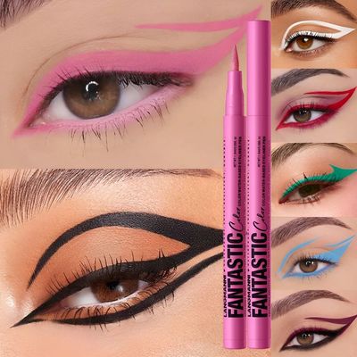 Matte Pink Eyeliner Pencil Easy-To-Pigment Fantastic Color L
