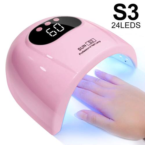 24/6 LED UV Lamp for Nails Gel Polish Drying With LED Displa