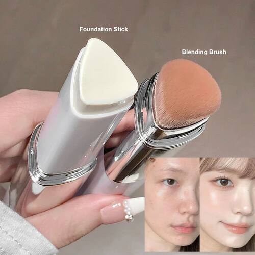 2-in-1 Natural Color Foundation Stick Lightweight Moisturizi