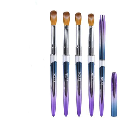 4Pcs Acrylic Nail Brush Set Acrylic Powder Brush Poly Extens