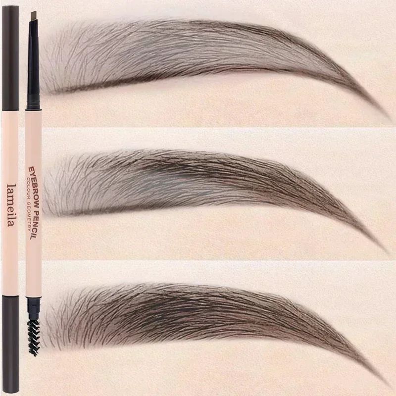 Waterproof Matte Eyebrow Pen Makeup Double Head Lasting Blac