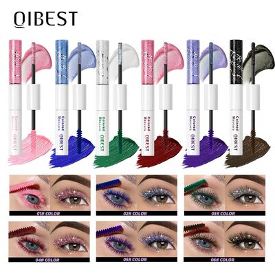 2 in 1 Matte Pink Mascara Eyelashes Blue Green Red Colorful