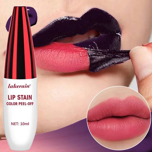 Peel Off Rose Pink Lip Gloss Matte Outline Contour Tattoo Li