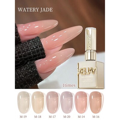 6 Colors 15ML Watery Jade Gel Pure Nail Polish Gel Nail Add