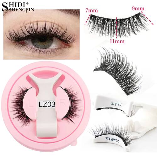 New 1 Pair Magnetic Eyelashes Reusable Faux Cils Soft False