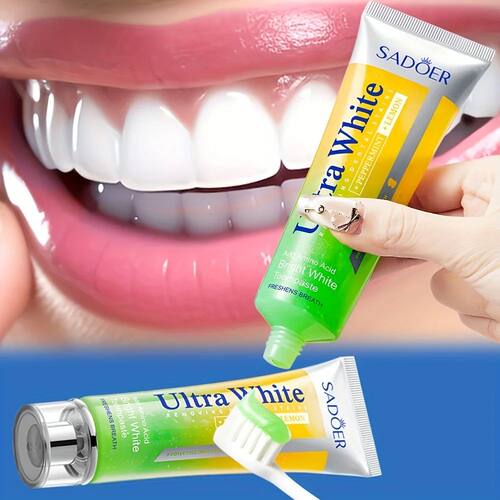 Lemon Mint Whitening Toothpaste Cleaning Teetch, Peppermint