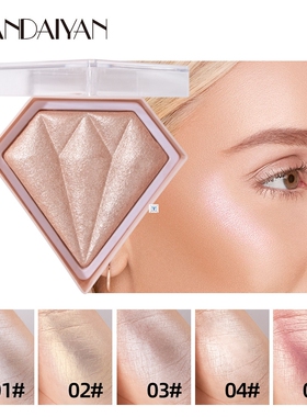Diamond Highlighter Powder Glitter Palette Makeup Facial