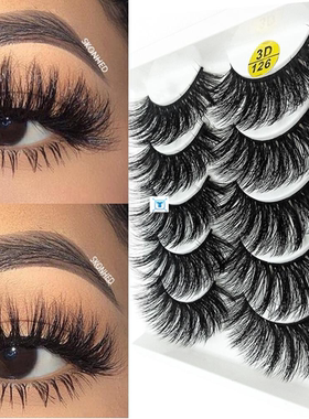 5 Pairs 3D/6D Faux Mink Hair False Eyelashes Wispy Fluffy