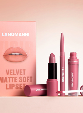 Matte Lipliner&Lipstick Set,Waterproof， Long Lasting Lip Ma