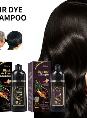 Natural Herbal Hair Dye Shampoo 3 in 1 Hair Color Shampoo fo