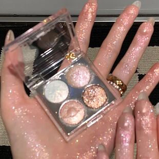 Planet Four-color Diamond Glitter Eyeshadow Palette Aurora P