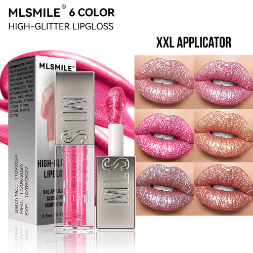 Pearlescent Flash Lip Gloss Streamer Diamond Lip Glaze Makeu