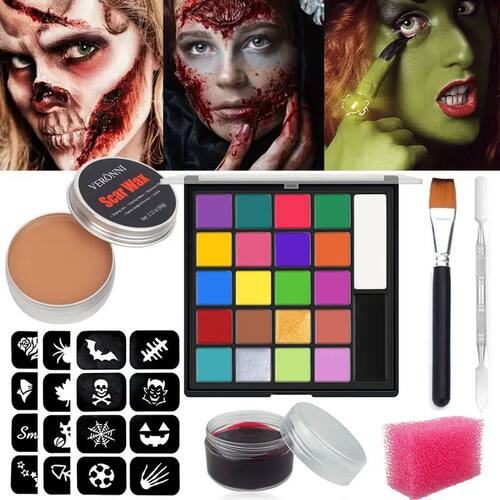 SFX Makeup Kit 22 Color Face Body Paint Oil Stage Special Ef