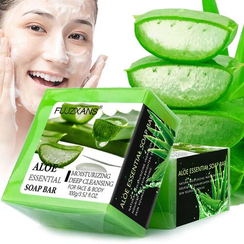 Aloe Vera Soap For Face 100g Facial and Body Moisturizing Cl