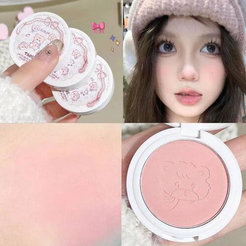 Monochrome Cute Blusher Peach Milk Pink Cream Natural Cheek