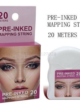 20m Microblading Mapping String Pre-Inked Eyebrow Marker Thr