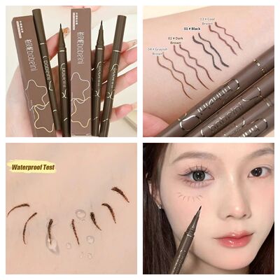 Matte Black Brown Liquid Eyeliner Ultra-thin Waterproof Quic