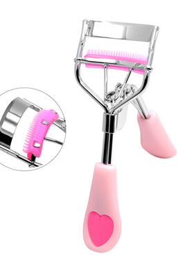1PC Lady Professional Eyelash Curler With Comb Tweezers Curl