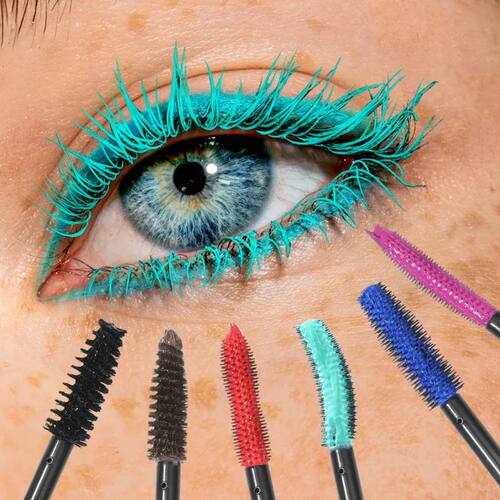 Colorful Silk Mascara Blue Red Black Cream Lengthening Water