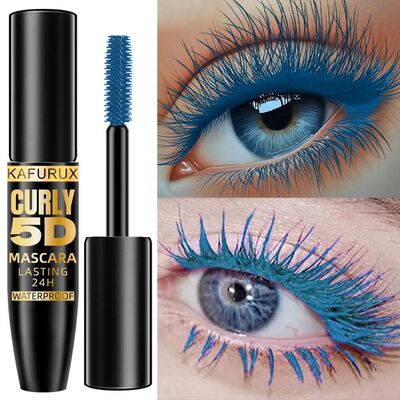 9 Colors 5D Mascara Blue White Green Black Thick Curl Waterp