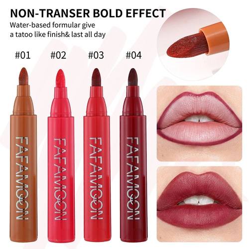 Matte Marker Lipstick Lip Dye Pen Lipliner Cosmetic Hydratin