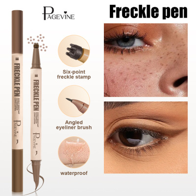 Brown Double Eyeliner Freckle Pen Smooth Smooth Natural Colo