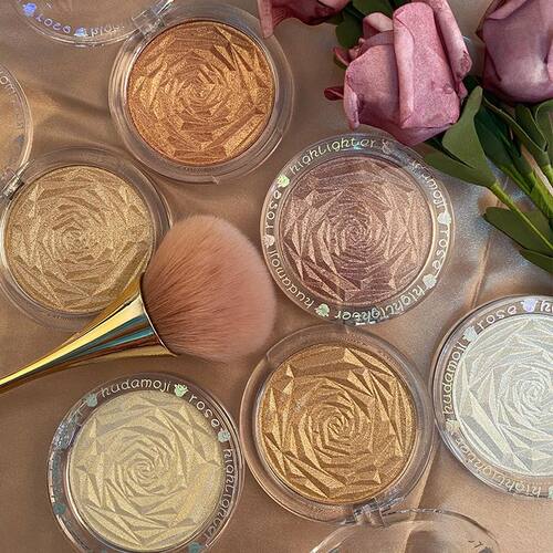 6 Colors Diamond Highlighter Powder Palette Glitter Face Con