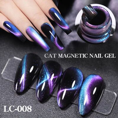 7ml 9D Cat Magnetic Gel Nail Polish Iridescent Magnet Semi P