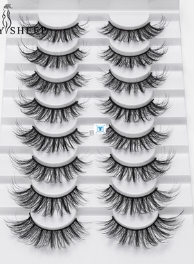 2/5/8 Pairs lashes Natural long 3D Faux Mink Eyelashes Thick