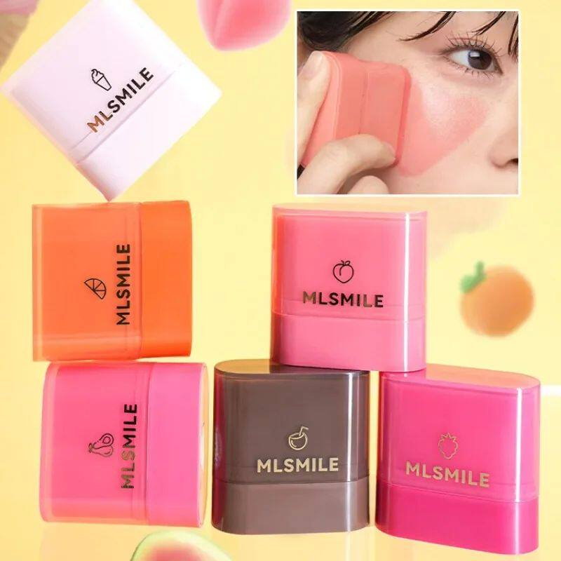 New Powder Blusher Cream Natural Moisturizing Lip and Cheek
