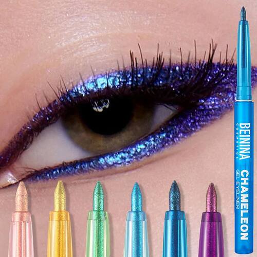 Shiny Chameleon Metallic Blue Eyeliner Gel Pen Eyeshadow Mul