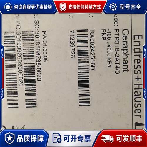 议价E+H PTP31B-2AT4/0 压力传感器可维修